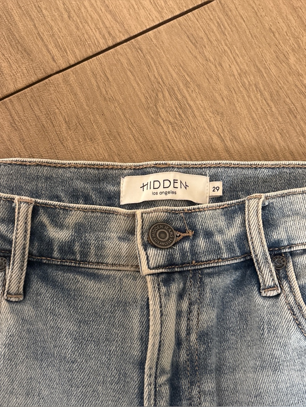 HIDDEN Los Angeles Light Wash Denim Jeans - Faded Blue
